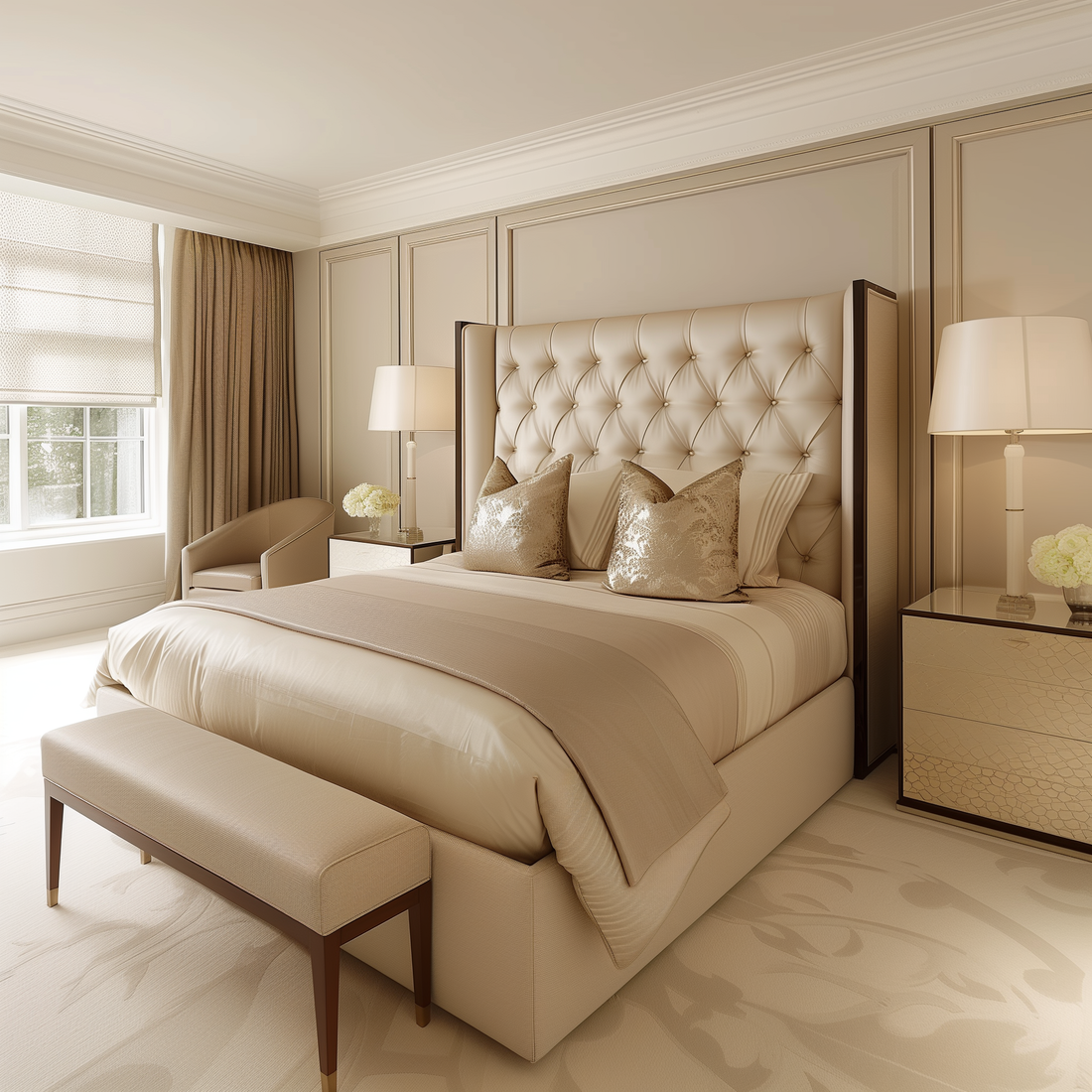 Embracing Elegance: A Serene Bedroom Sanctuary by Tutulan Design